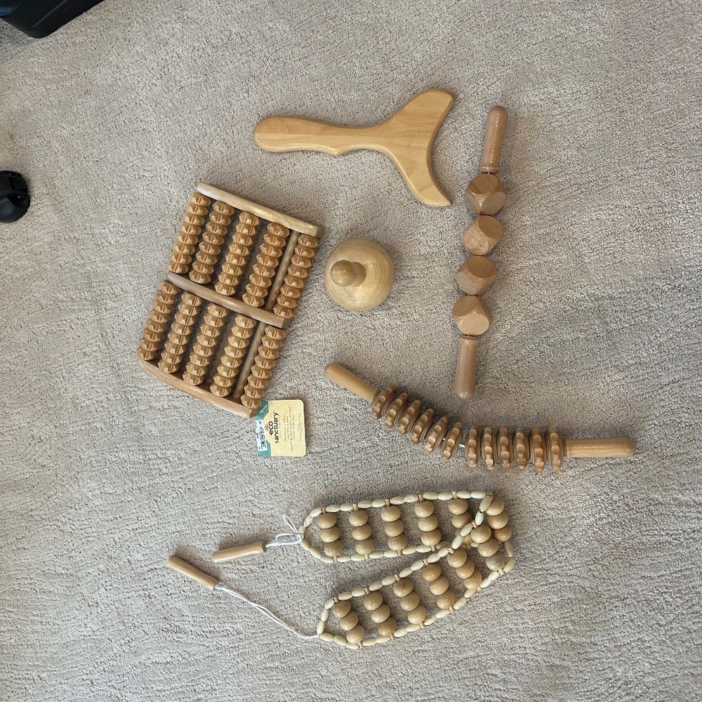 Wood Therapy Massage Tools-Set of 7